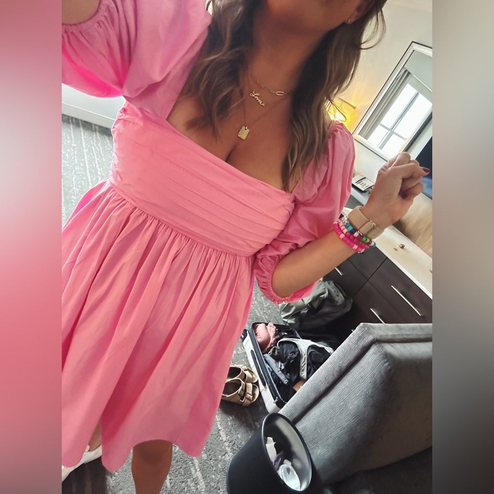 Women's Emerson Ruched Puff Sleeve Mini Dress